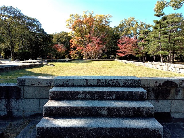 広島城の敷地内の様子